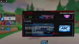Bước 1 nhập code Bat Tu Gia Tang Codes