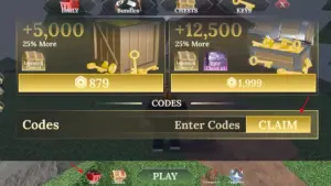 Bước 1 nhập code Bay Cuoi Cung Codes