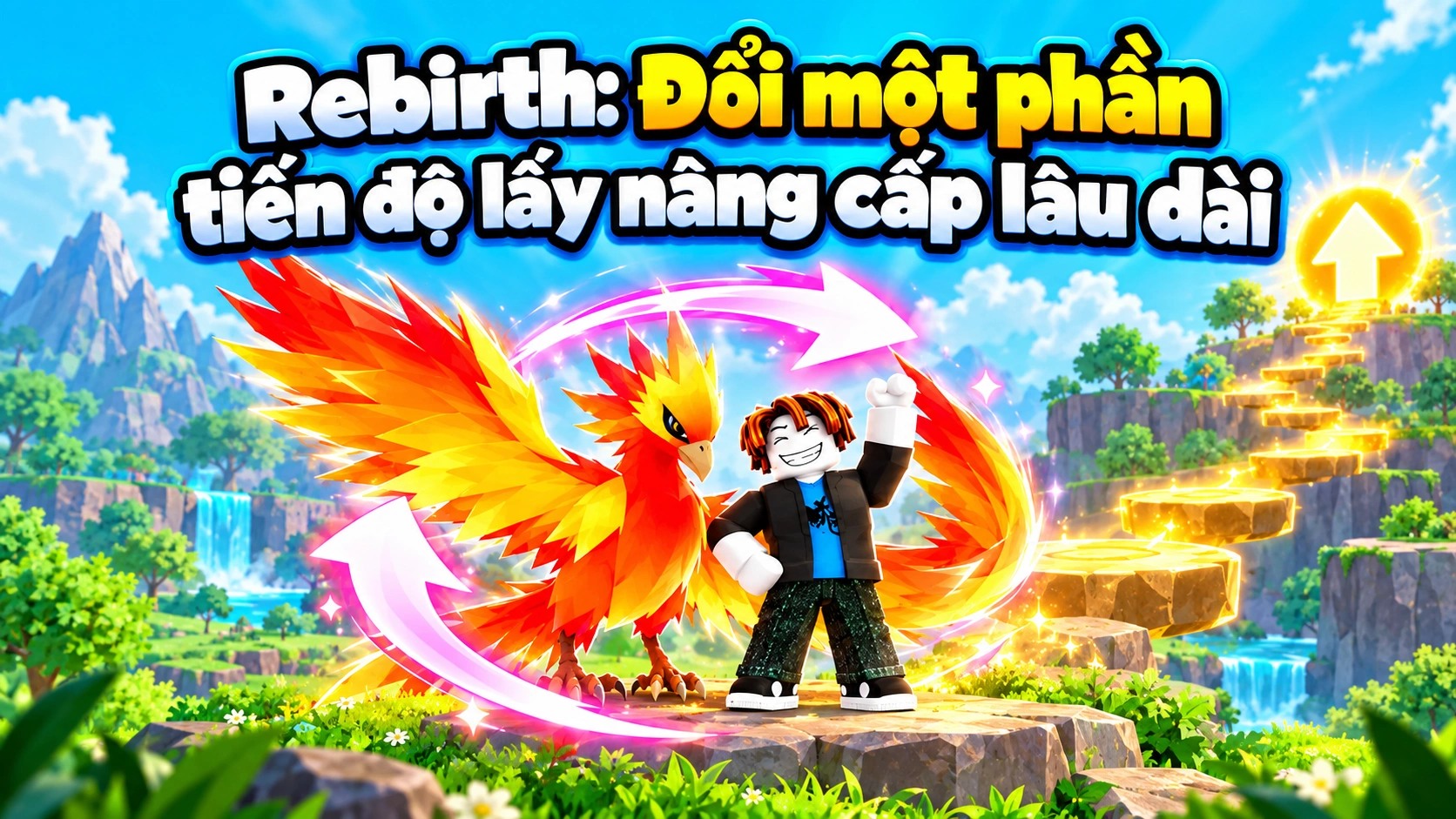 Banner giới thiệu hệ thống Rebirth trong Ride A Pet