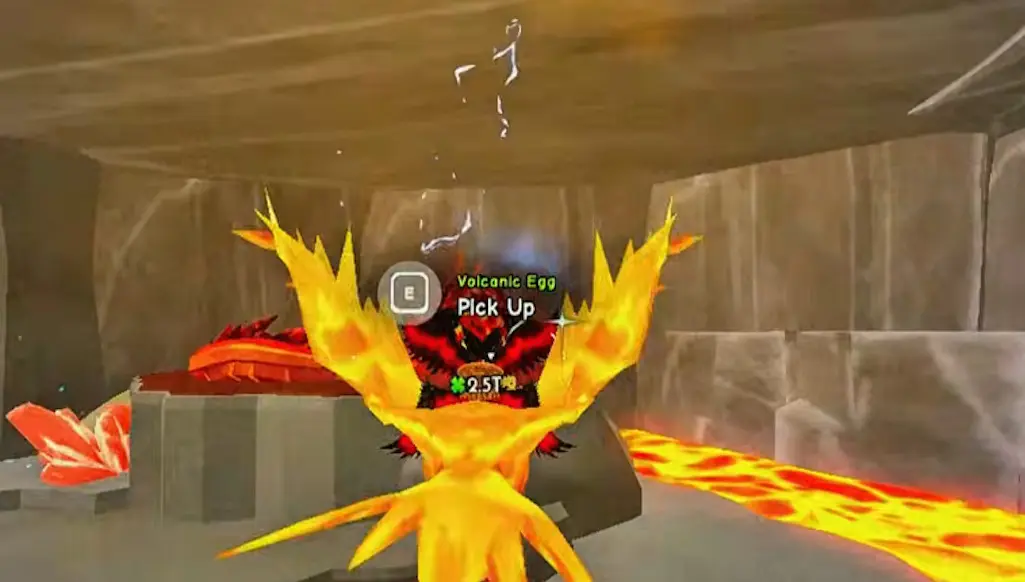 Volcanic Egg có chỉ số 2.5T nằm cạnh Dragon trong Dragon's Lair