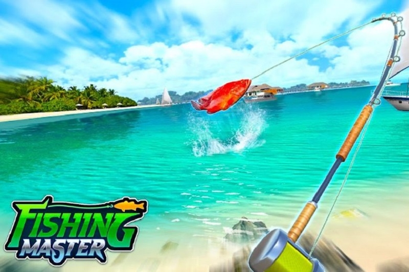 Trang Roblox của Fishing Master hiển thị tên trò chơi, Fishing Master Community và phần mô tả